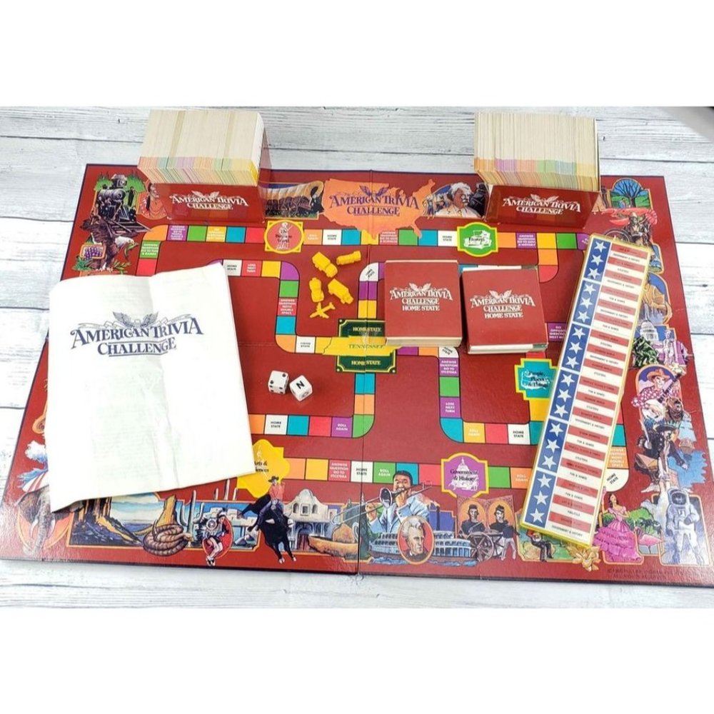 Vintage The Great American Trivia Challenge Tennessee Edition Board Game